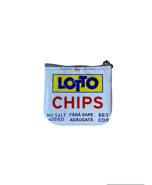 Lotto chips upcycled wallet